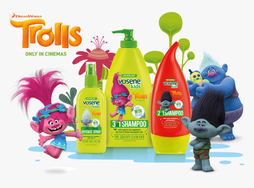 Getting Our Hair Trollified - Vosene Kids Trolls, HD Png Download, Free Download