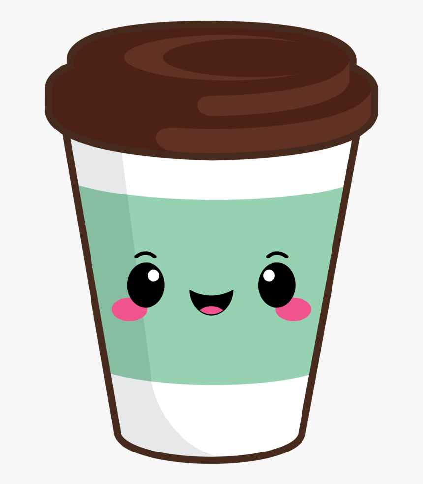 Cute Coffee To Go Green - Cute Coffee Cup Clipart, HD Png Download, Free Download