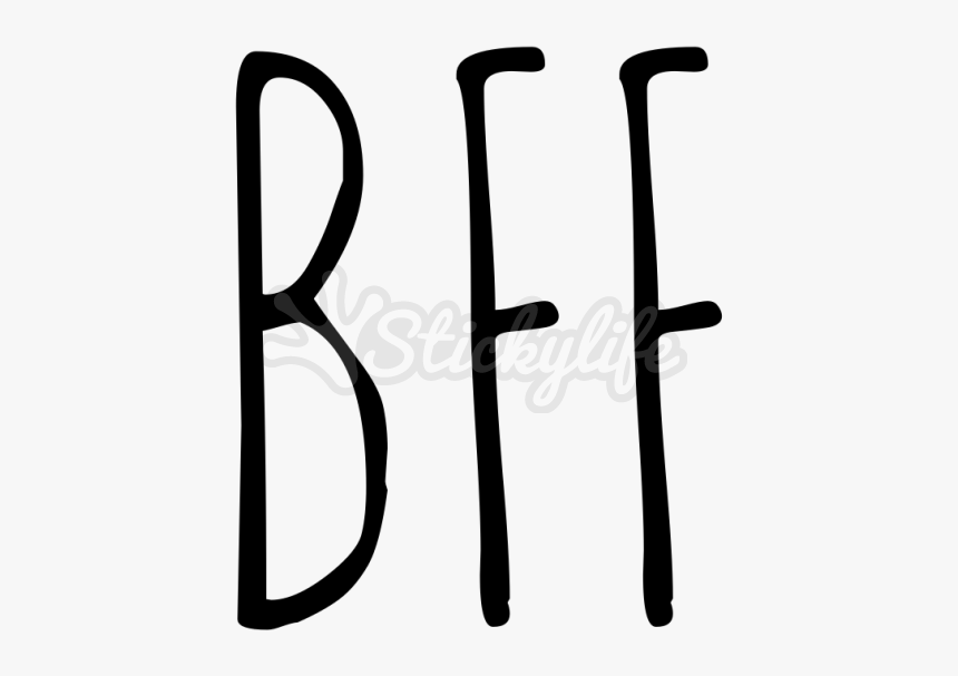 Bff Monogram - Calligraphy, HD Png Download, Free Download