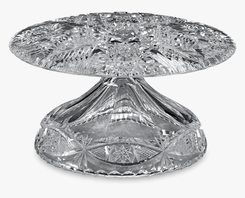 Libbey American Brilliant Cut Glass Toupée Stand - Cake Stand, HD Png Download, Free Download