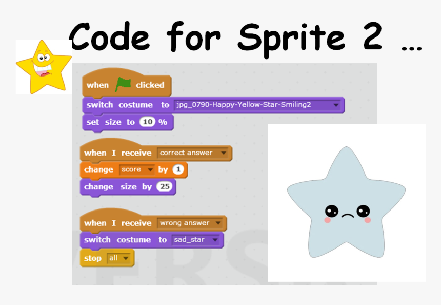 Cda S5 Challenge 10 Maths Game Sprite - Yellow Star, HD Png Download, Free Download