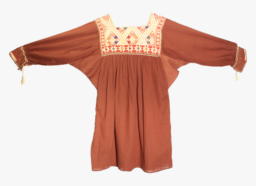 Buy Brown Blouse Hand Embroidered Chiapas, HD Png Download, Free Download