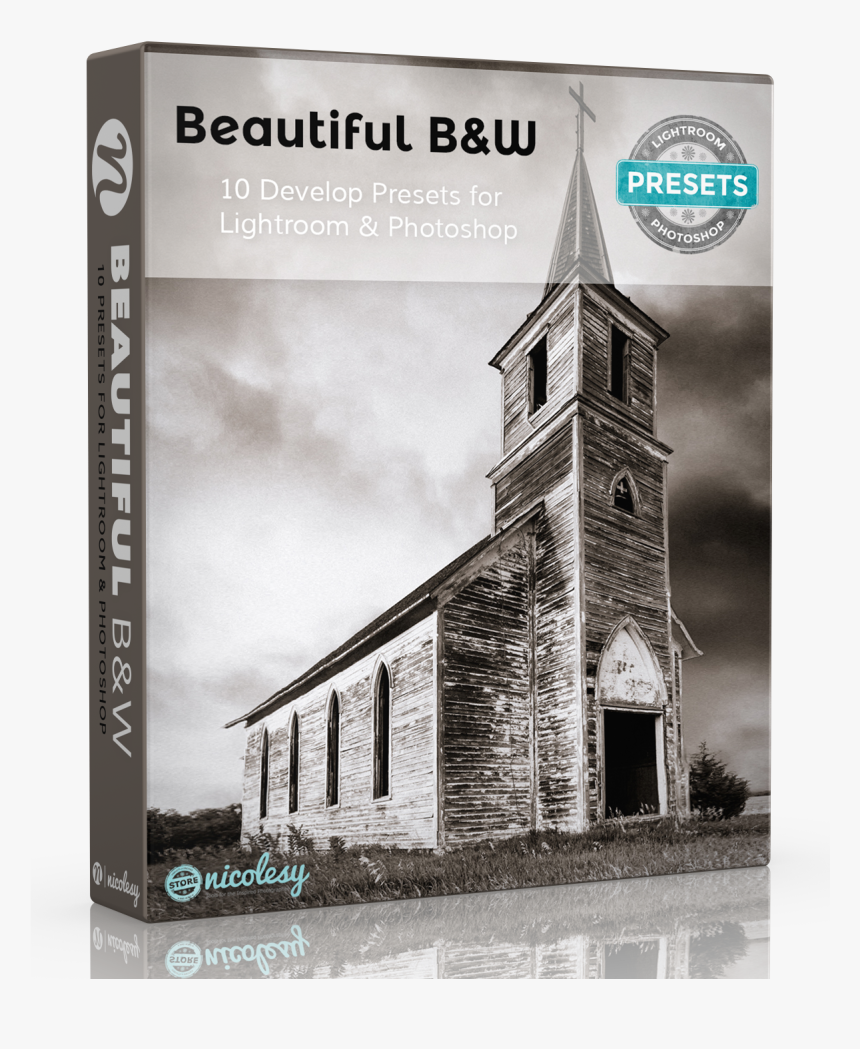 Beautiful B&w"
 Class= - Abandoned Churches Nebraska, HD Png Download, Free Download