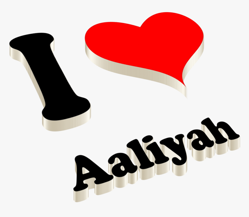 Aaliyah Heart Name Transparent Png - Zoya Name, Png Download, Free Download