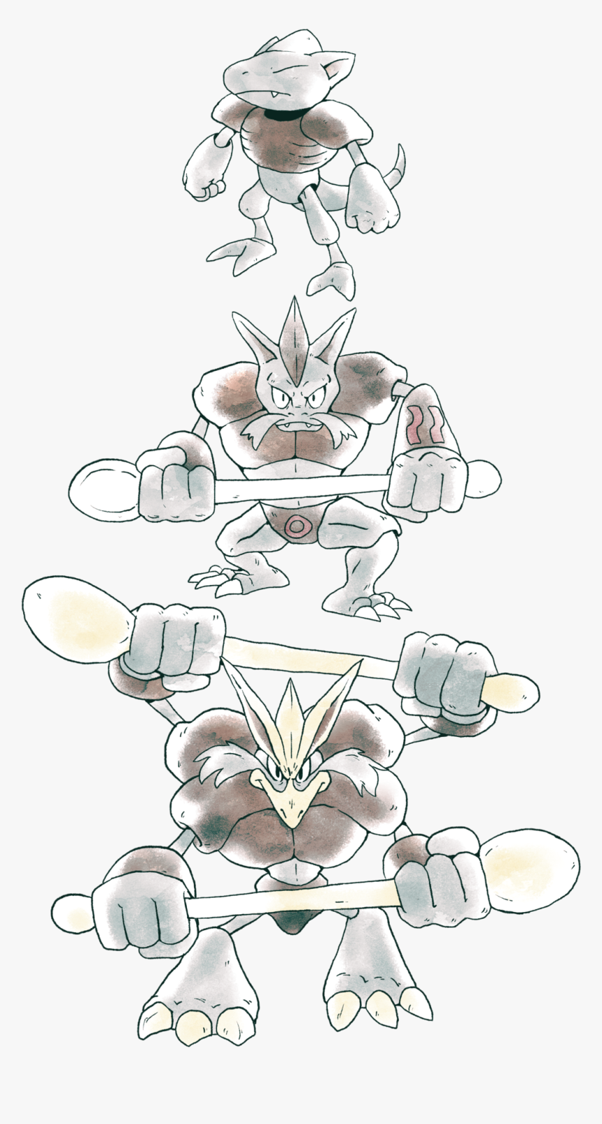 Machamp Alakazam Fusions - Alakazam And Machamp Fusion, HD Png Download, Free Download