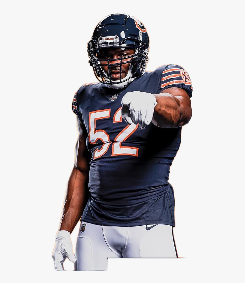 Khalil Mack Png - Khalil Mack On Bears Background, Transparent Png, Free Download