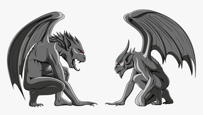 Transparent Gargoyles Clipart - Gargoyle Vector, HD Png Download, Free Download