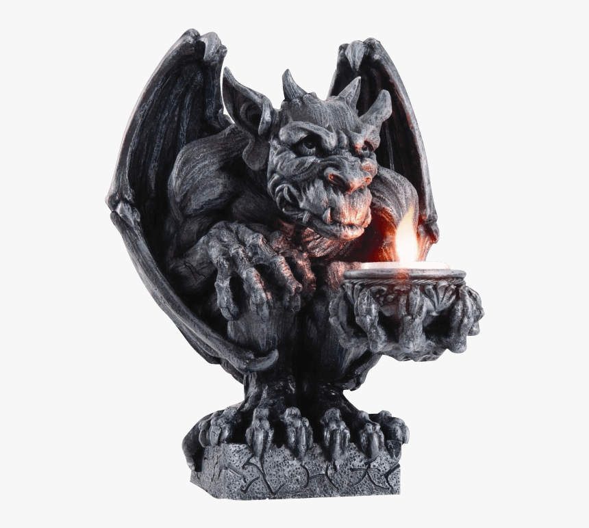 Candle Gargoyle Statues, HD Png Download, Free Download