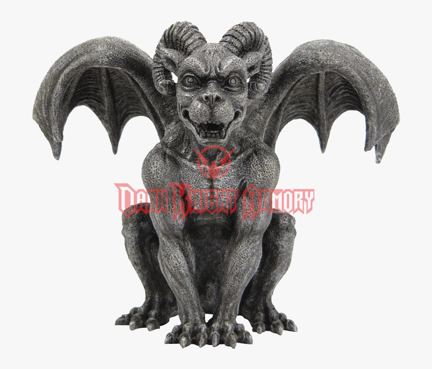 Clip Art Ram Horned Statue Cc - Gargoyles Statue, HD Png Download, Free Download