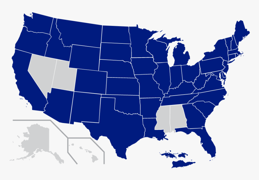 Scholarship Drawing Folded Map Image Download - United States Map Transparent Background, HD Png Download, Free Download