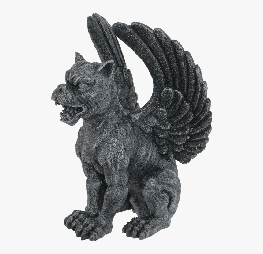 Winged Lioness Gargoyle Statue - Gargoyles Png, Transparent Png, Free Download