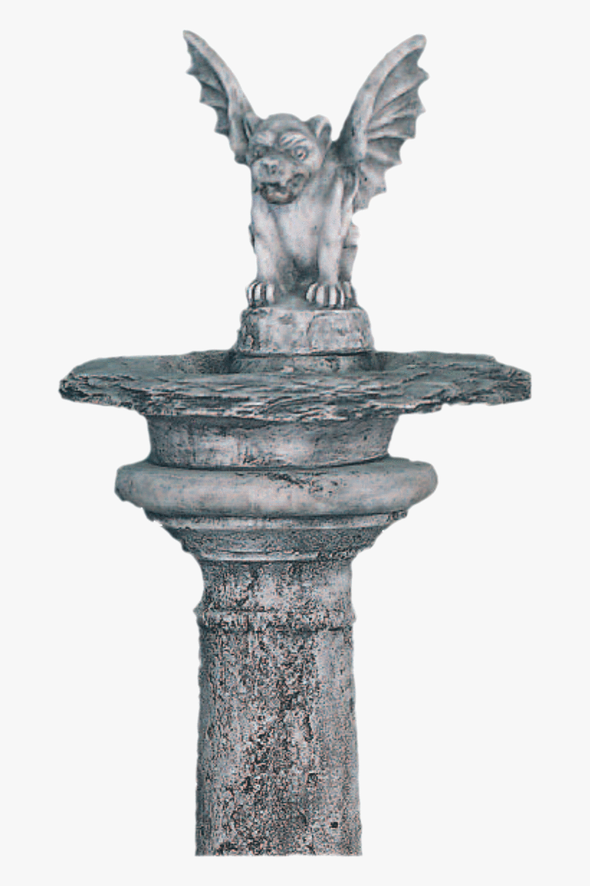 Gargoyle Cast Stone Outdoor Garden Fountains With Spout - Gargoyle Water Fountain, HD Png Download, Free Download