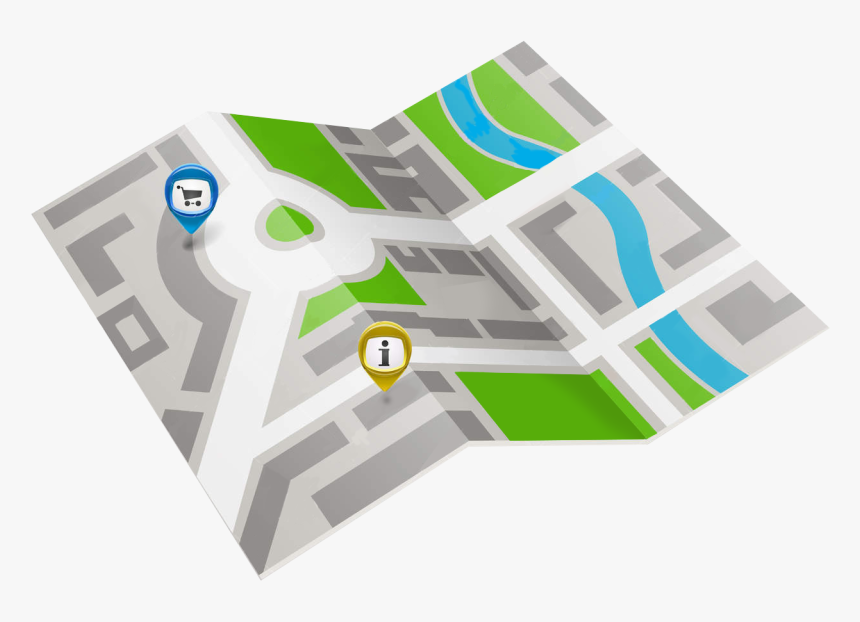 Paper Map Vector, HD Png Download, Free Download
