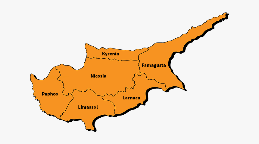 Districts Of Cyprus - Cyprus Districts, HD Png Download, Free Download