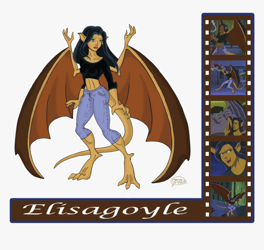 Gargoyles Elisa Turns Into A Gargoyle, HD Png Download, Free Download