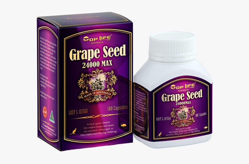 Tlb Grape Seed 24000 180s No Capsule - Grape Seed 24000 Max, HD Png Download, Free Download