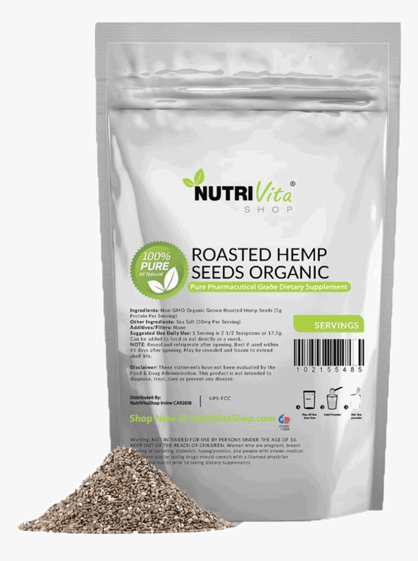 Premium Roasted Hemp Seeds - Japanese Matcha Powder, HD Png Download, Free Download