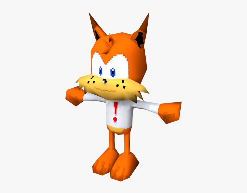 Download Zip Archive - Bubsy 3d Sprites, HD Png Download, Free Download