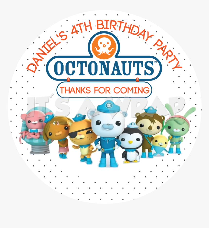 Octonauts Party Box Stickers - Brown Bag Films Characters, HD Png Download, Free Download