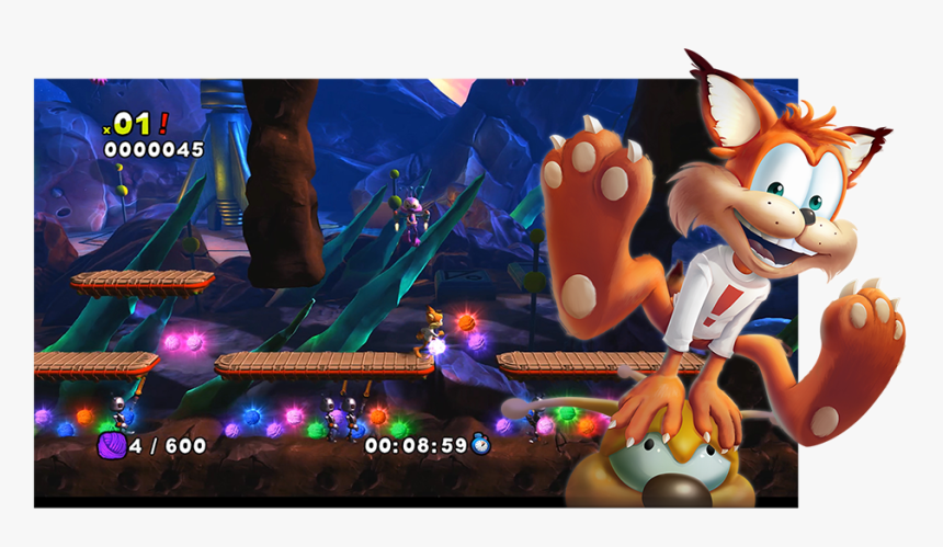 Bubsy Woolies Strike Back, HD Png Download, Free Download