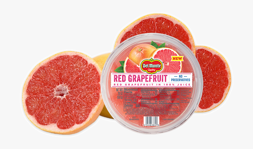 Red Grapefruit Citrus Bowl - Del Monte Fruit Bowl Grapefruit, HD Png Download, Free Download
