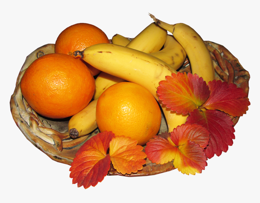 Fruit Bowl Banana Free Photo - Mandarin Orange, HD Png Download, Free Download