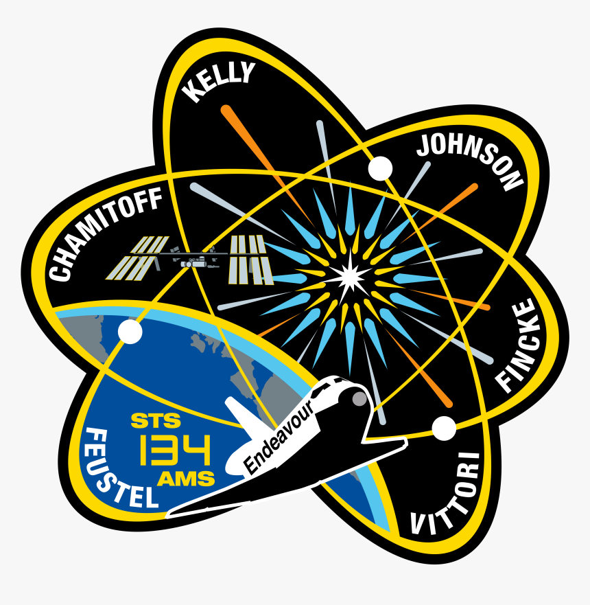 Sts-134 Patch - Alpha Magnetic Spectrometer Nasa, HD Png Download, Free Download