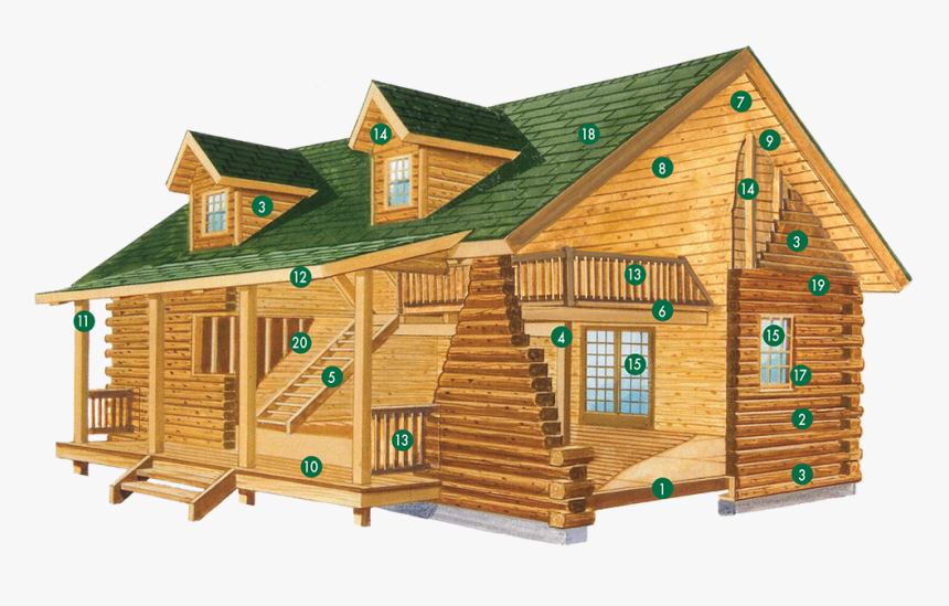 Deluxe Log Home Package Form Hochstetler Log Homes - Build A House Png, Transparent Png, Free Download