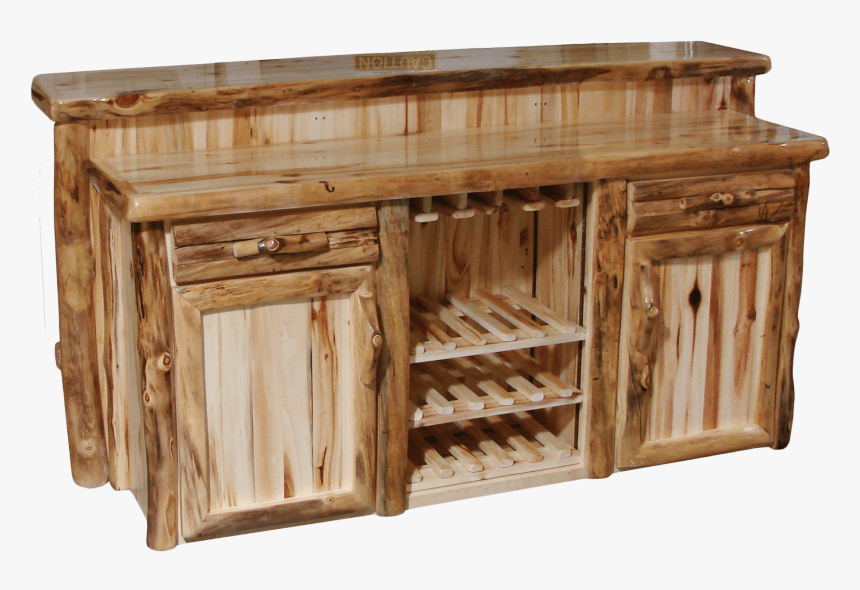 Aspen Log Deluxe Staggered Bar - Sideboard, HD Png Download, Free Download