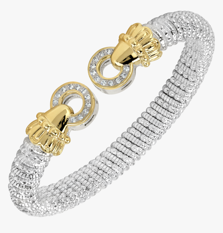 Diamond Open Circle Cuff Bracelet By Vahan - Bracelet, HD Png Download, Free Download