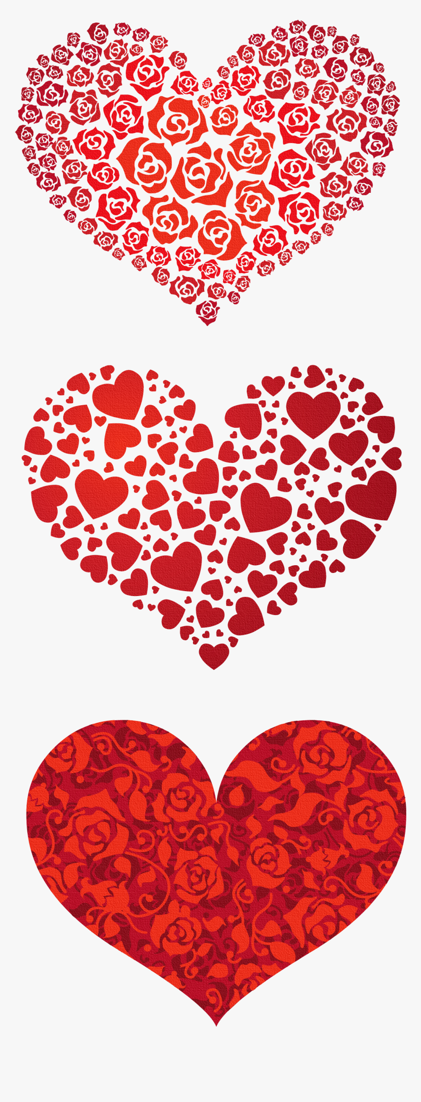 Different Size Red Hearts, HD Png Download, Free Download