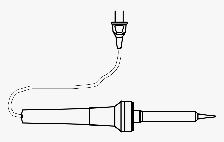 Herramienta Cautin Soldador Dibujo Para Colorear Clip - Cautin Para Colorear, HD Png Download, Free Download