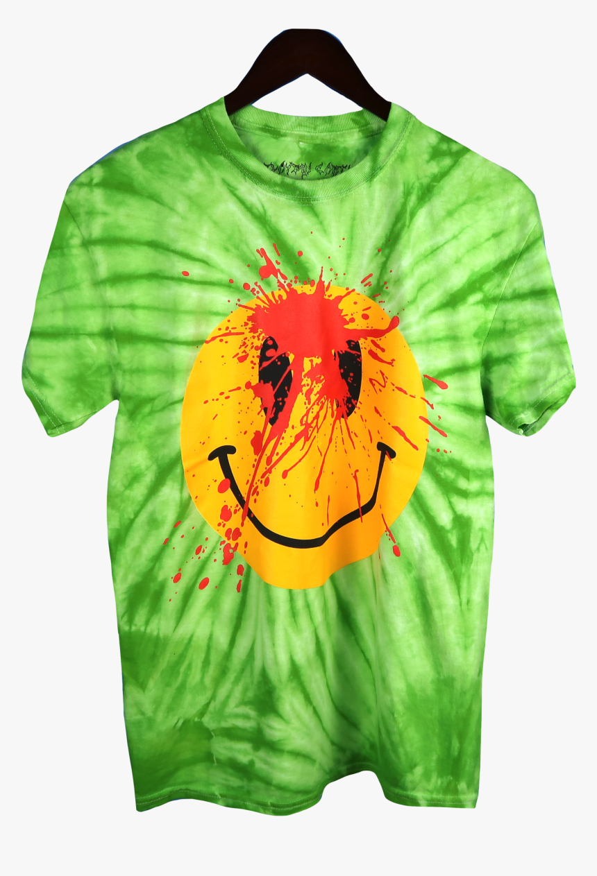 Playboi Carti Die Lit Tour Tie Dye Smiley Face T-shirt - Playboi Carti Die Lit Merch, HD Png Download, Free Download