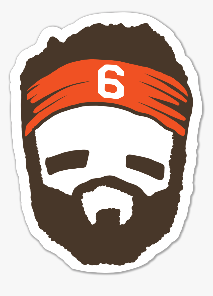 Baker Face Sticker - Baker Mayfield Sticker, HD Png Download, Free Download