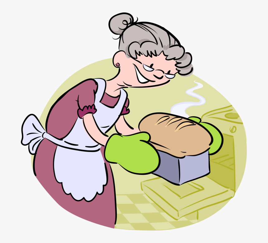 Baker Clipart Baking Bread - Baking Bread Clipart, HD Png Download, Free Download