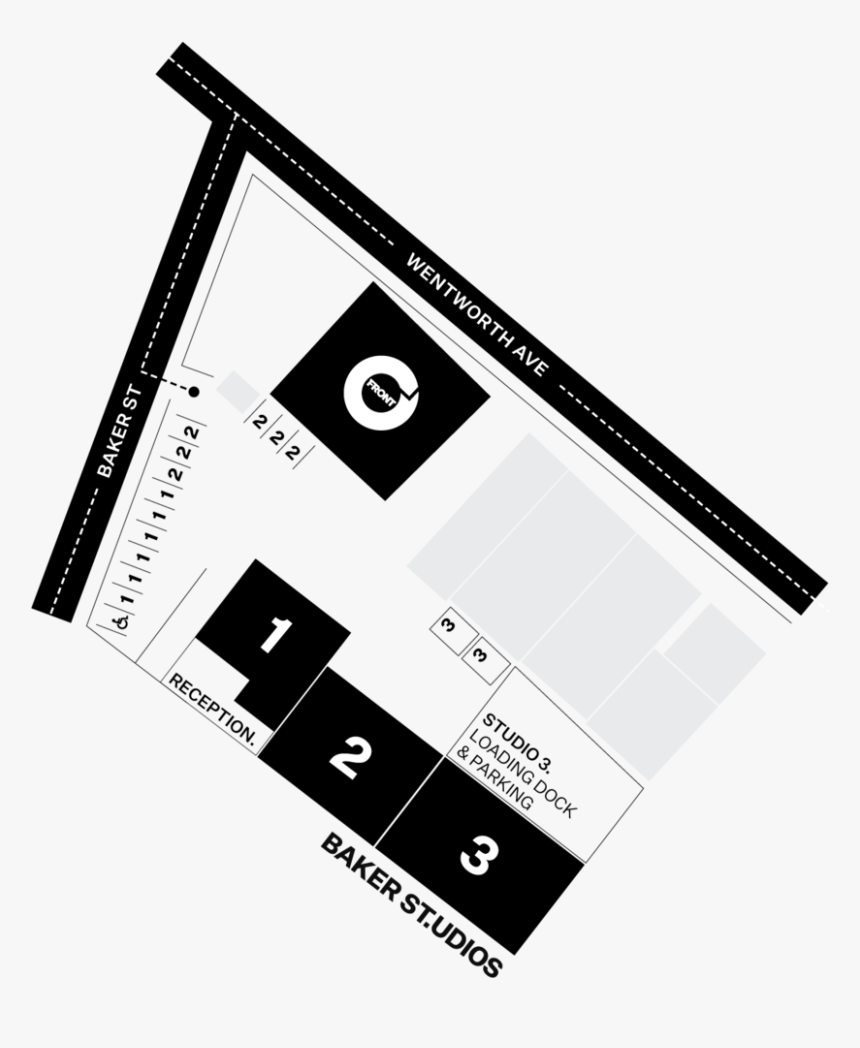 Baker Street Studios Parking Map - Paper, HD Png Download, Free Download