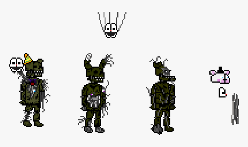 Withered Spring-ennard ,endy, Renard , Png Download - Cartoon, Transparent Png, Free Download