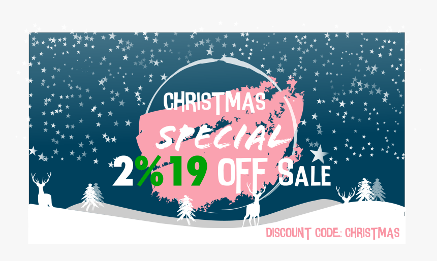 Christmas Sale %19 Discount Off Entire Order Hand Made - Graphic Design, HD Png Download, Free Download