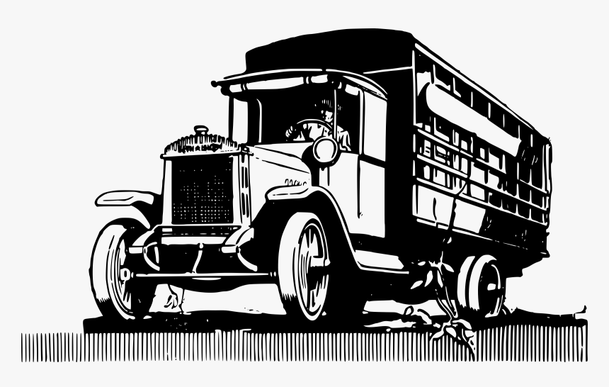 Old Style Truck Clip Arts - Truck, HD Png Download, Free Download