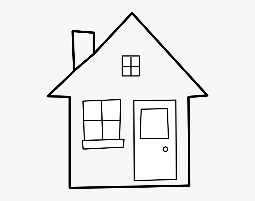 Clipart House Window - Shelter Clipart Black And White, HD Png Download, Free Download