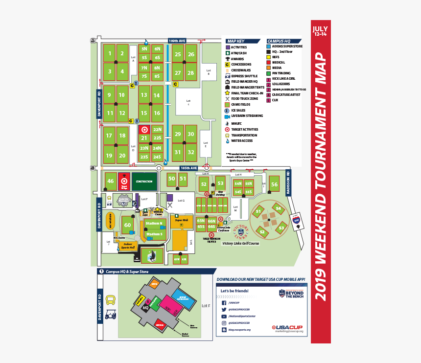 Target Usa Cup Field Map, HD Png Download, Free Download