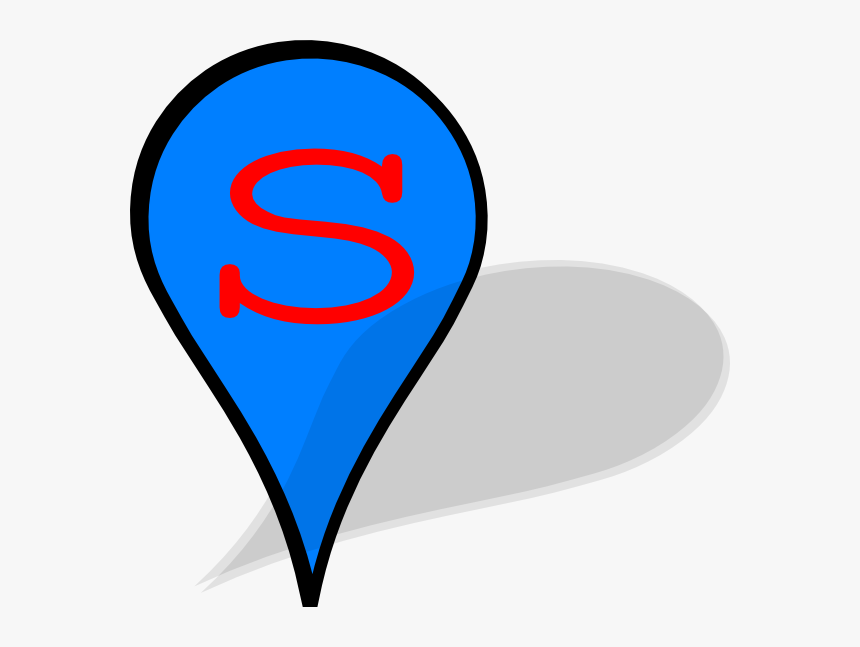 Pin Clip Art At Clkercom Vector Online Royalty Free - Blue Pin Google Maps, HD Png Download, Free Download