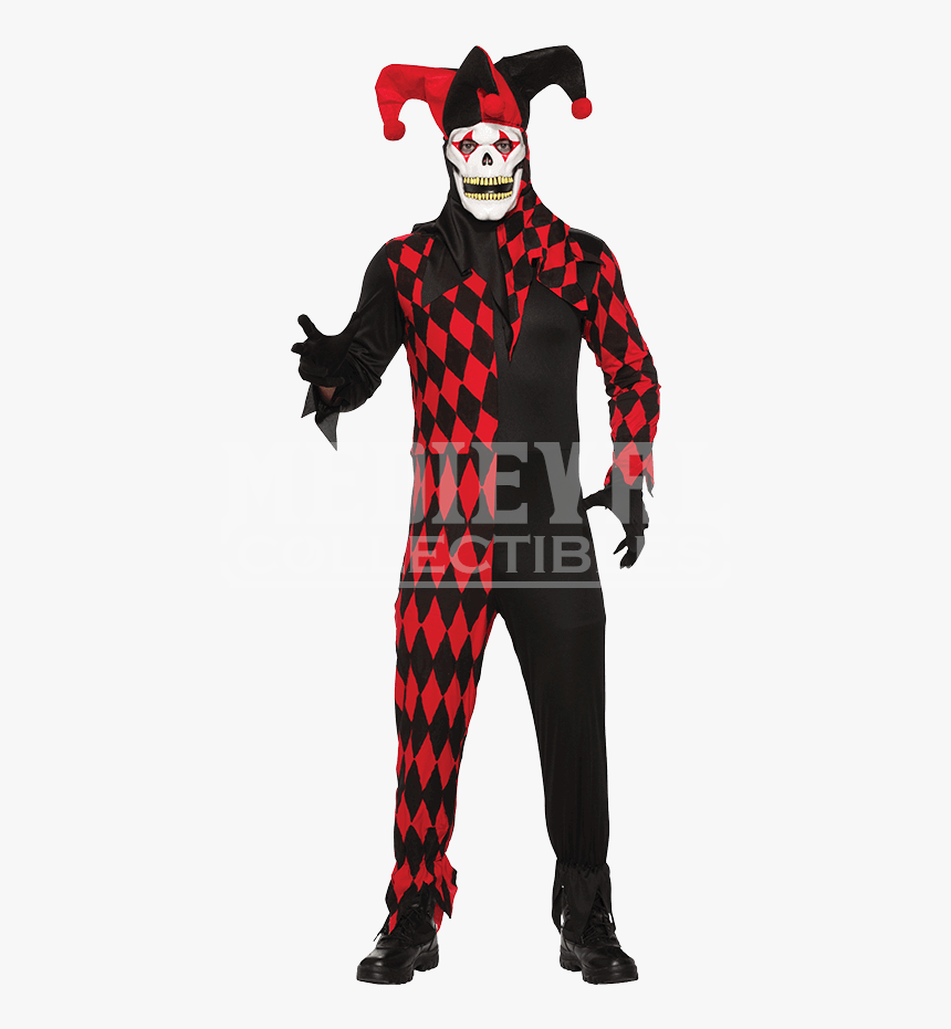 Transparent Clown Makeup Png - Black And Red Jester, Png Download, Free Download