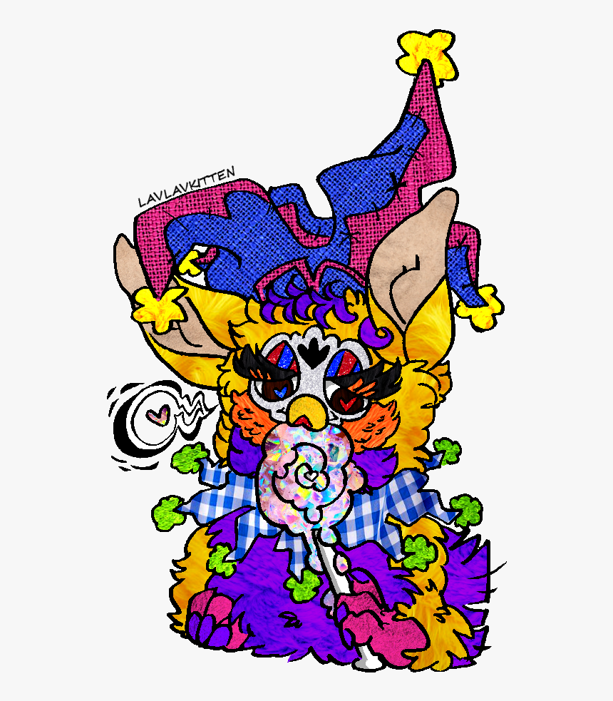 A Glorious Picture Of @rnother-hen"s Jester Furby Trix - Jester Furby, HD Png Download, Free Download