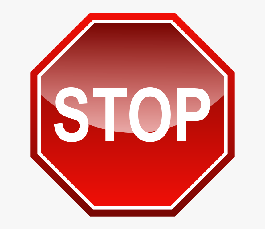 Stop Signal Free Vector 4vector - Sign Stop, HD Png Download, Free Download