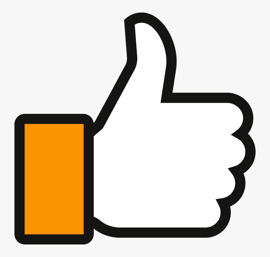 Facebook Thumbs Up Clipart Thumb Signal Like Button - Facebook Thumbs Up Png, Transparent Png, Free Download