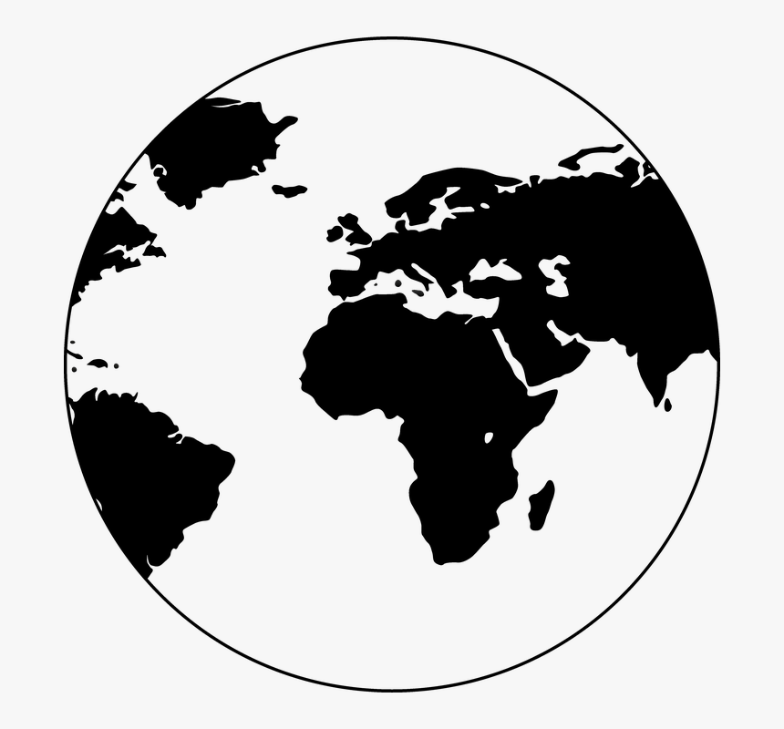 High Resolution World Map Vector , Png Download - World Map Globe Vector Png, Transparent Png, Free Download