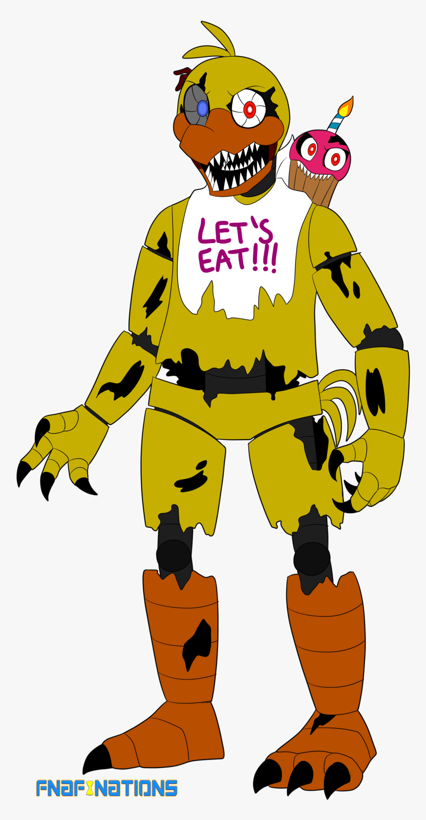 Gotta Love That Snazzy Nightmare Carl Tho Also, I See - Fnaf Nations Chica, HD Png Download, Free Download
