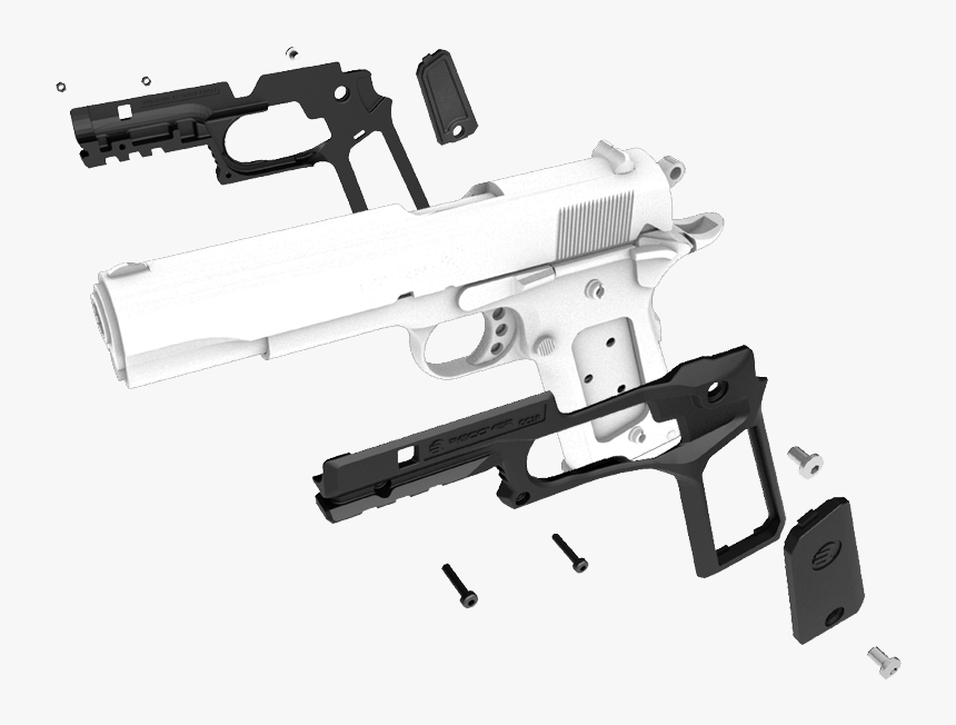 Rail And Grip Adapter System For 1911 - M1911 Pistol, HD Png Download, Free Download