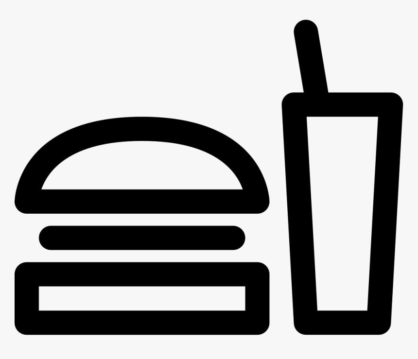 Black And White Food Icon Png - Food Black And White Icon, Transparent Png, Free Download